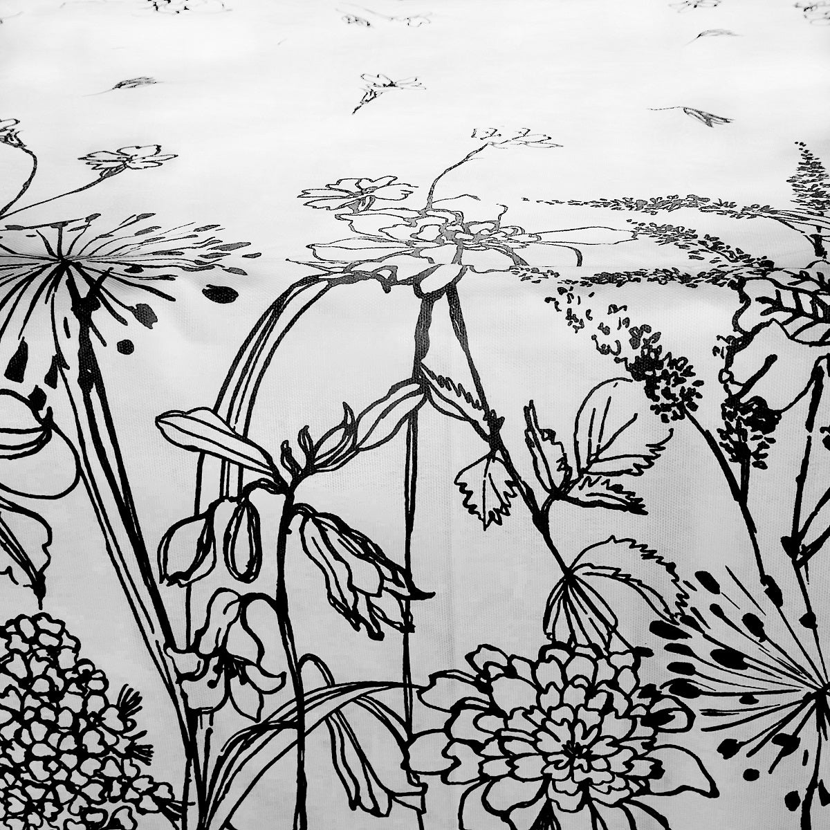 Tovaglia in Cotone Resinato "Monochrome Garden"