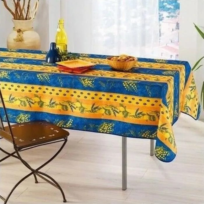 Tovaglia antimacchia provenzale MCL BLU