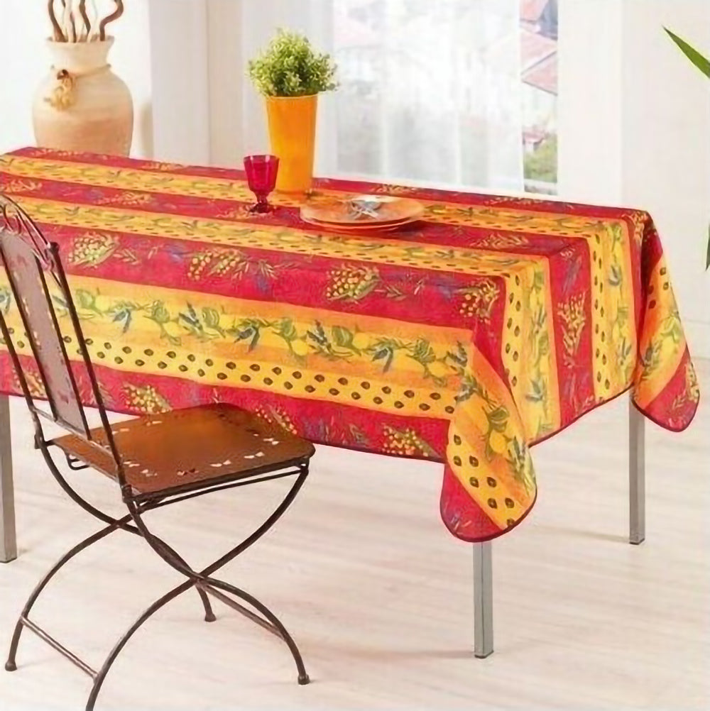 Tovaglia antimacchia provenzale MCL ROSSO