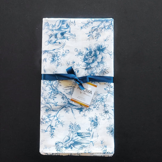 Tovaglia in Cotone Resinato "Toile de Jouy"