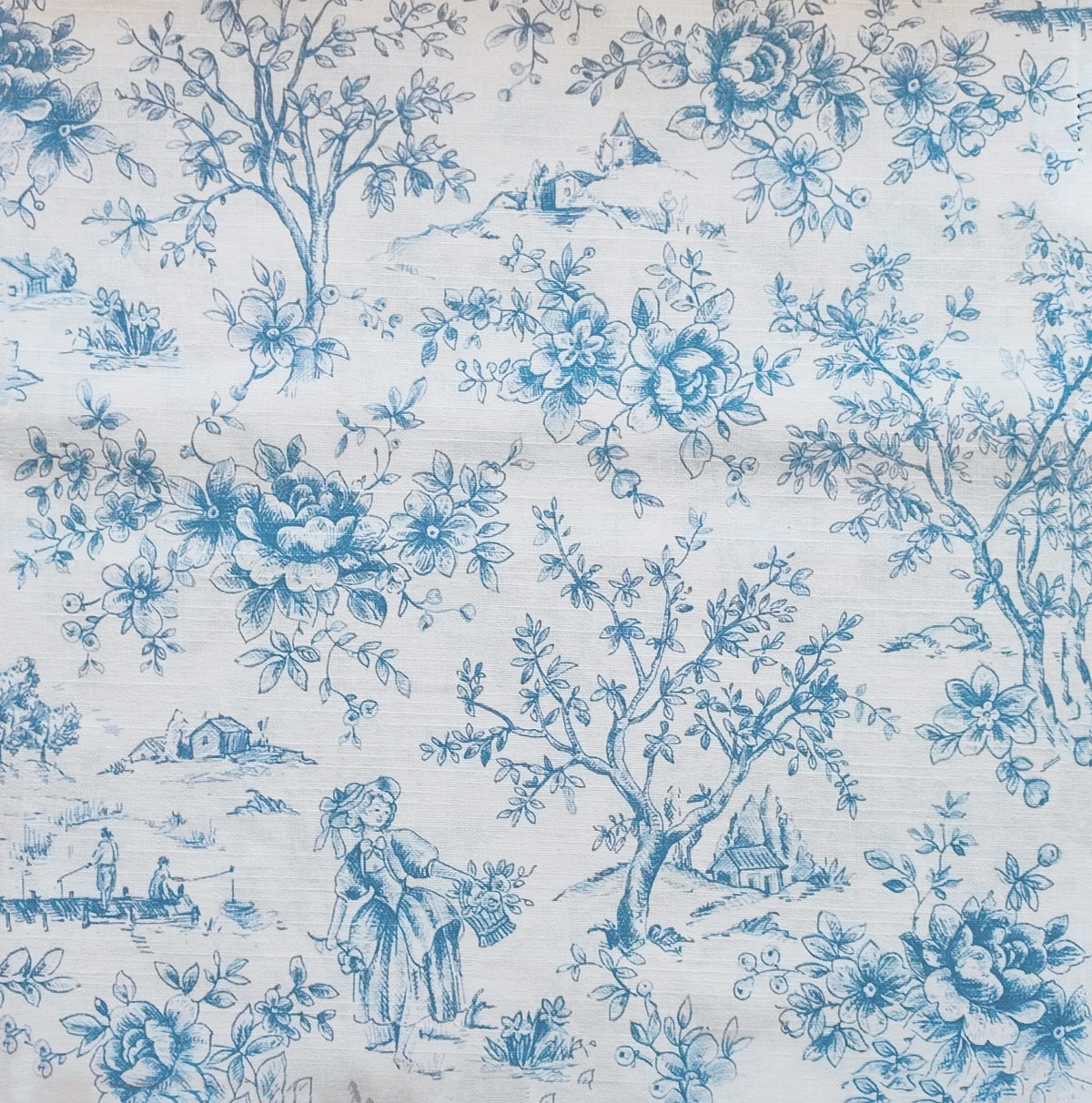 Tovaglia in Cotone Resinato "Toile de Jouy"
