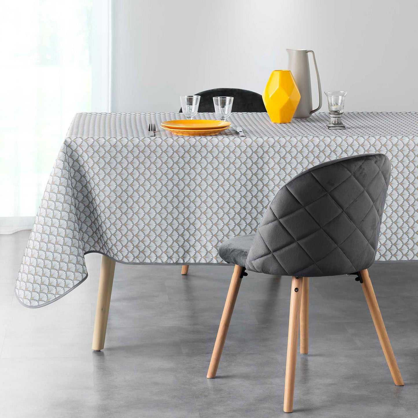 Tovaglia Antimacchia Fantasia Artchic Blanc – Geometrica, facile da pulire e senza stiro