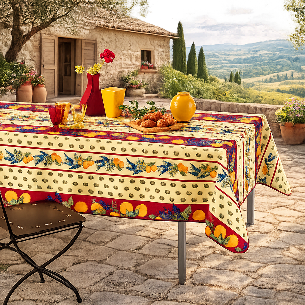 Tovaglia Antimacchia, rosso – CITRON ROUGE