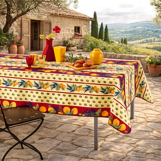 Tovaglia Antimacchia, rosso – CITRON ROUGE
