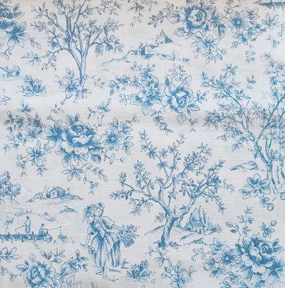 Tovaglia in Cotone Resinato "Toile de Jouy"